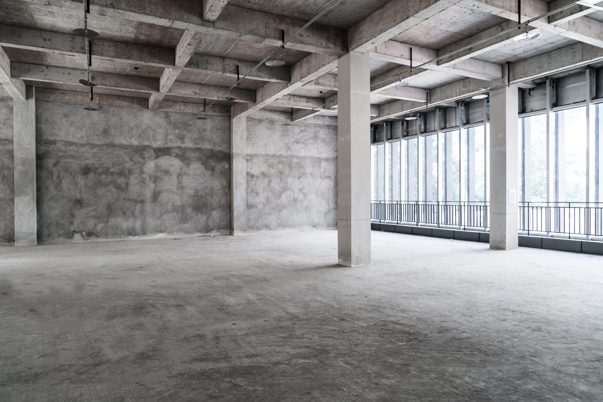 Industrial Concrete Office Room