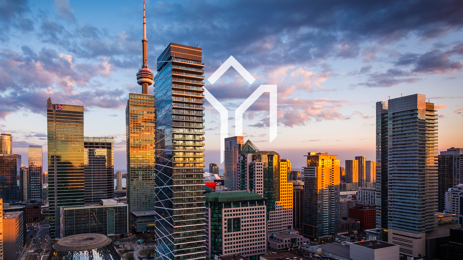 Downtown Toronto Buildings - Landmark Logo