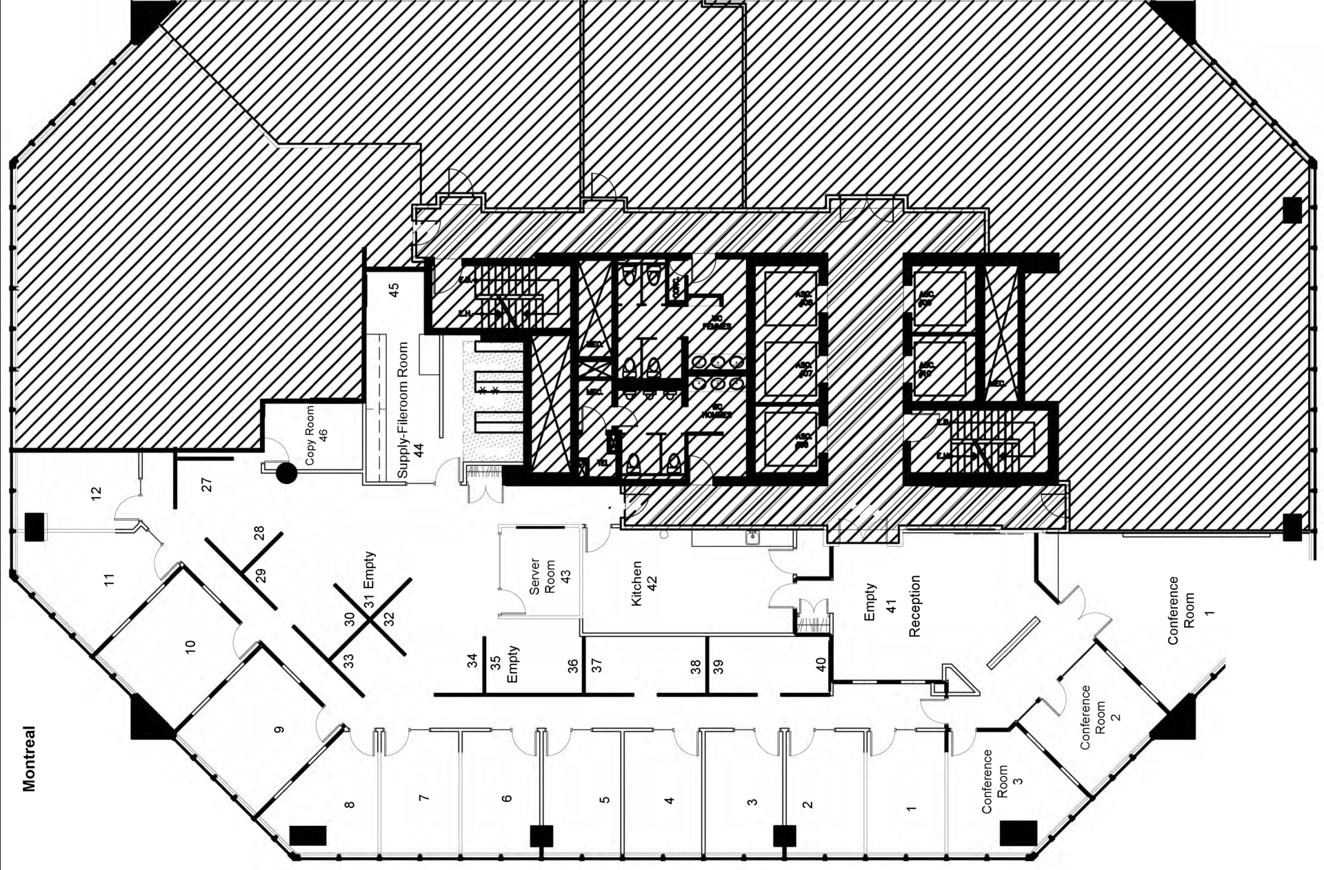 Sublease KPMG Tower 2800- 600 Blvd de Maisonneuve Floorplan